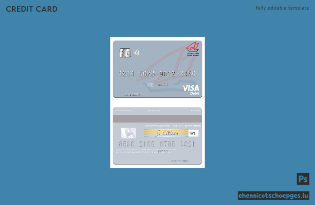 Beispielvorschau der Visa-Debitkarte der Syria Gulf Bank
